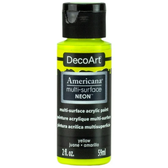 Americana Acrylic Satin Neon Yellow- 60ml