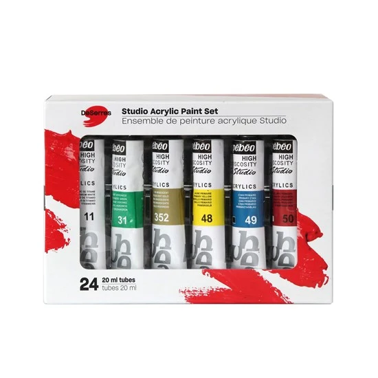 Set of 24 Studio Acrylics - 24x20 ml