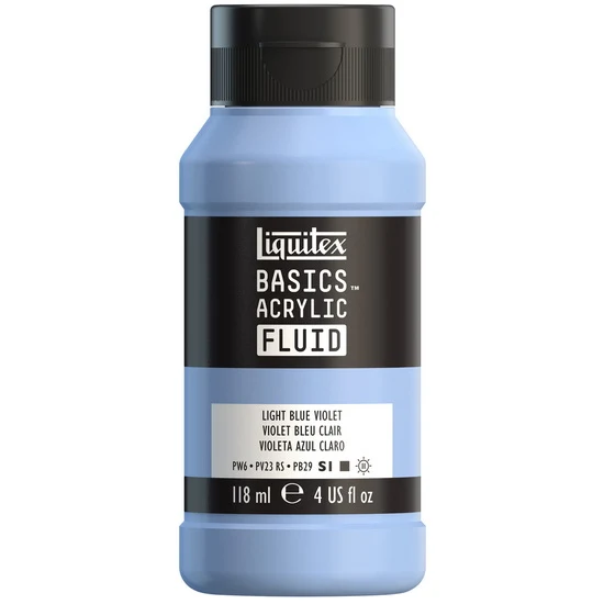 Basics fluid acrylic - 4oz - light blue violet