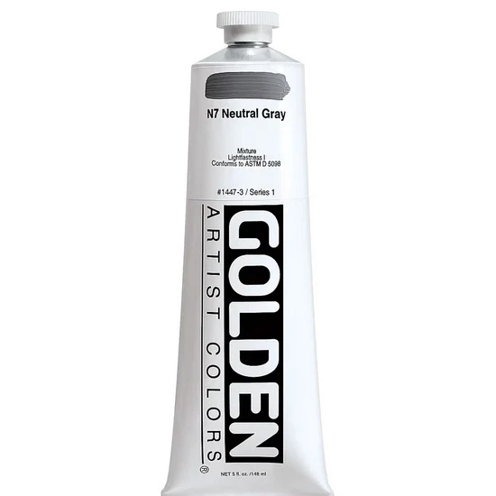Acrylic heavy body - 5 oz neutral gray #7 s1