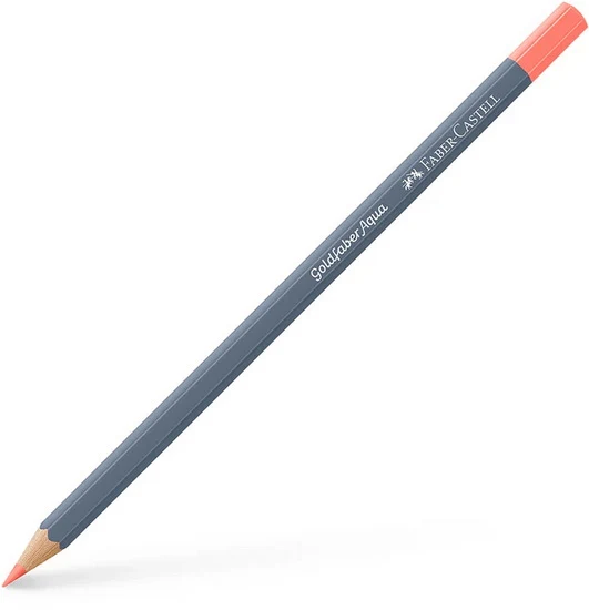 Goldfaber aqua watercolour pencil pastel scarlet red