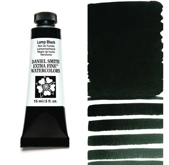 Watercolor Tube Lamp Black S1 - 15ml
