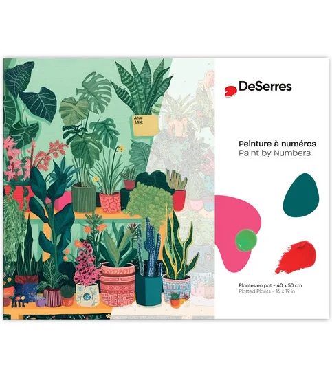 Paint by Numbers Plants in pots