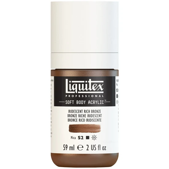 Soft body acrylic - 2oz - iridescent rich bronze - s2