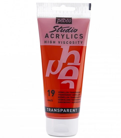Acrylic hv - studio - 100ml - transparent vermilion
