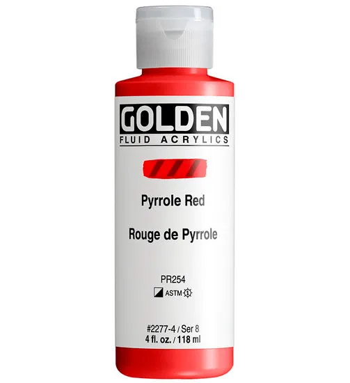 Acrylic fluid - 4 oz pyrrole red s8