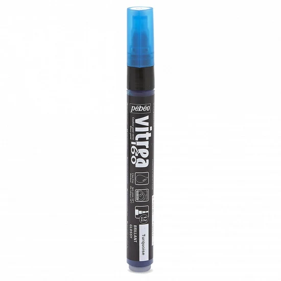 Glass marker - vitrea 160 - turquoise gloss