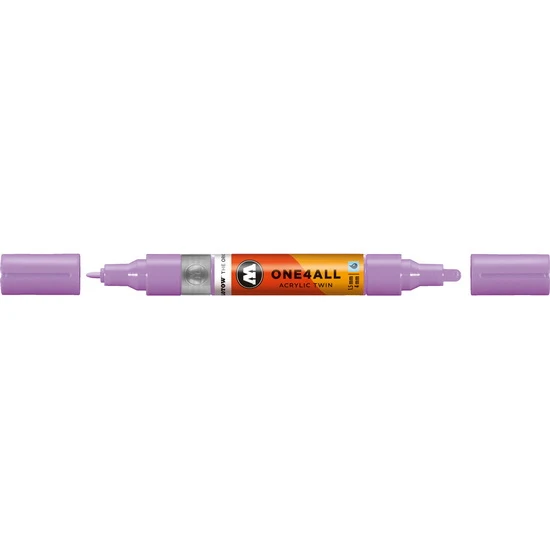 Acrylic marker One4All Twin - 1.5 to 4mm lavender