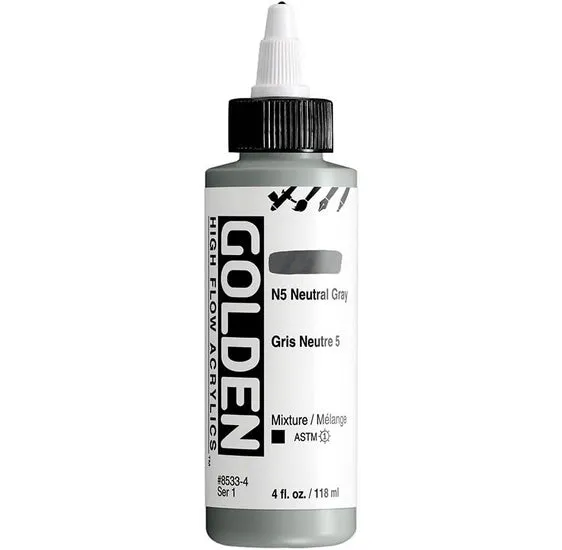 Acrylic high flow - 4 oz neutral gray #5 s1