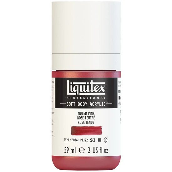Soft body acrylic - 2oz - muted pink - s3