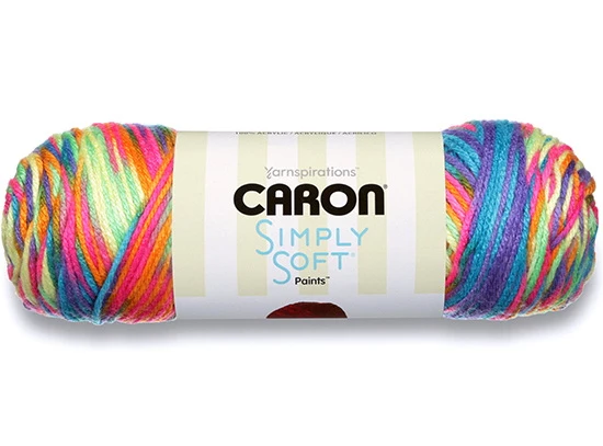 Simply soft paints yarn #4 - 170gr - bright rainbow