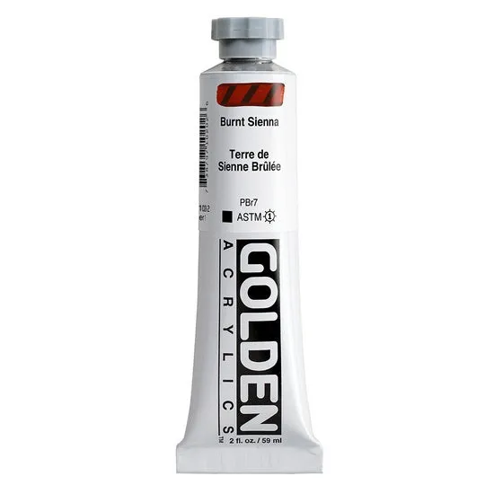 Acrylic heavy body - 2 oz burnt sienna s1