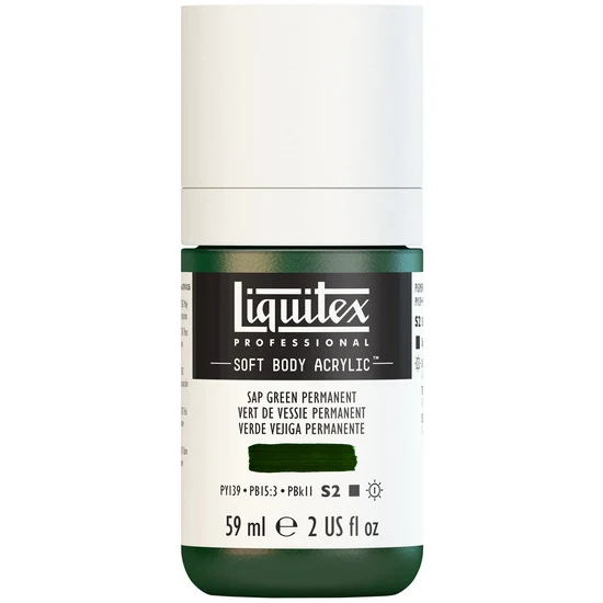Soft body acrylic - 2oz - sap green permanent - s2
