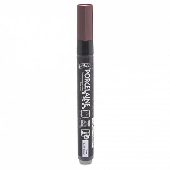 Porcelain marker - porcelaine 150 - 1.2mm - brown earth