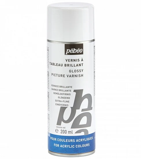 Picture varnish spray - acrylic colours - 200ml - glossy