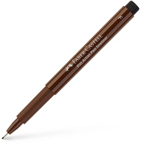 Pitt fineliner marker 0.5mm dark sepia