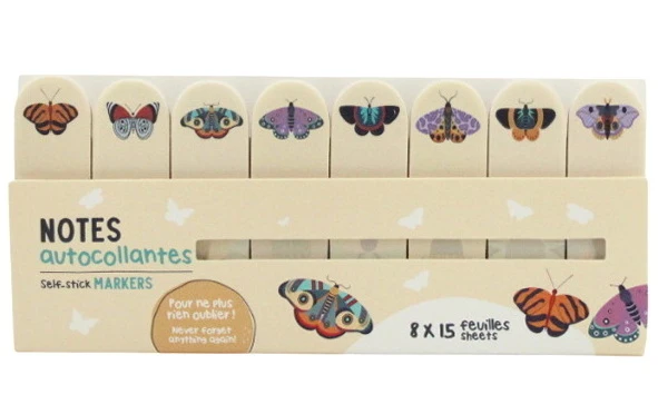 Languettes autocollantes Papillons
