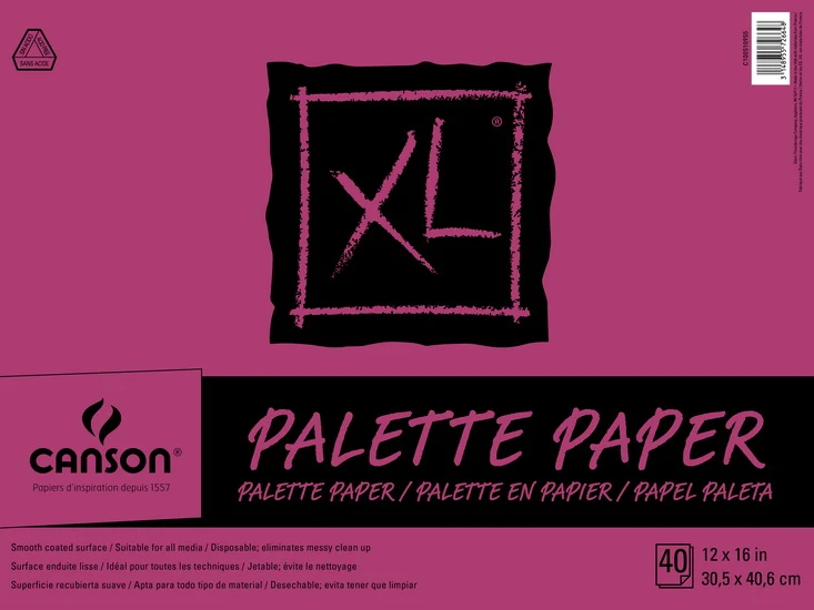 Disposable palette - paper - 12x16in