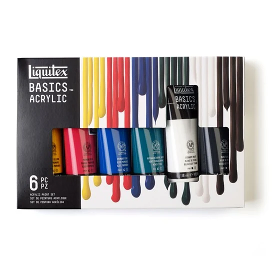 Set of 6 Basics Acrylic - 118ml