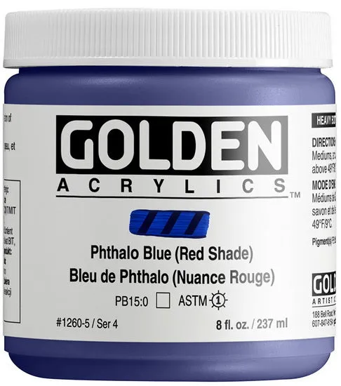 Acrylic high flow - 8 oz phthalo blue red shade s4
