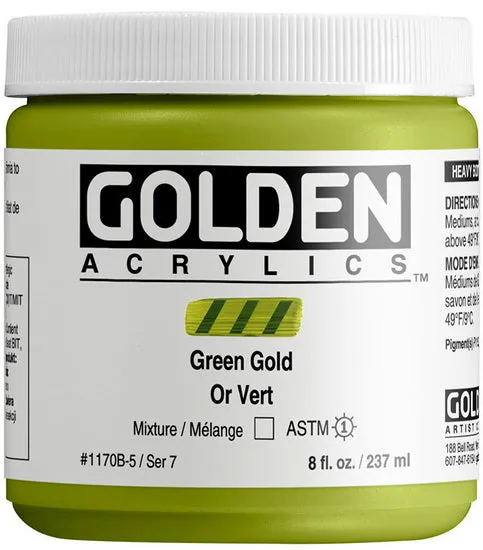 Acrylic high flow - 8 oz green gold s7