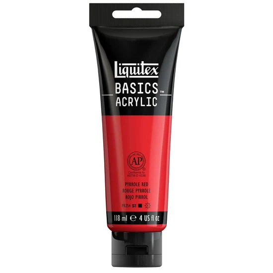 Basics acrylic - 4oz - pyrrole red