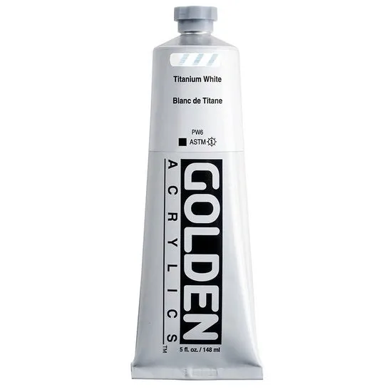 Acrylic heavy body - 5 oz titanium white s1