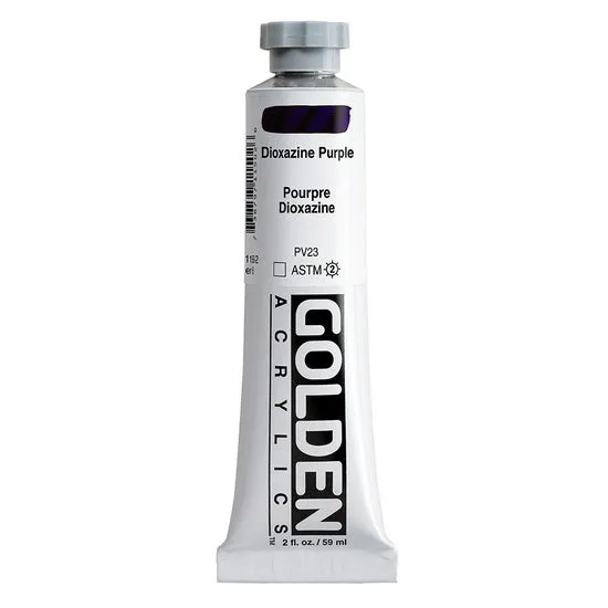 Acrylic heavy body - 2 oz dioxazine purple s6