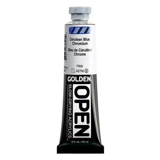 Acrylic open - 2 oz cerulean blue chromium s7