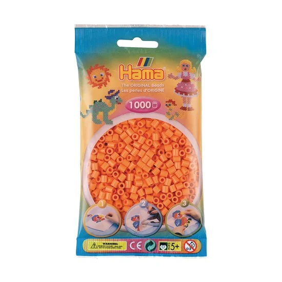 1000-Pack Hama Midi Beads - Apricot