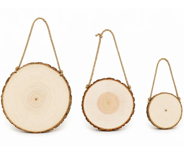 Wood Slices 3 Pcs ASST