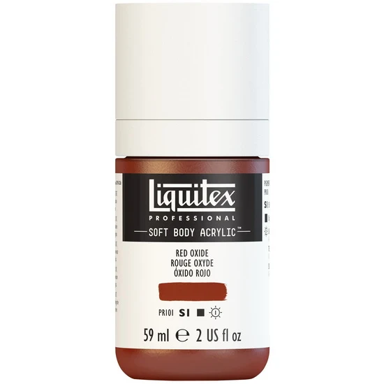Soft body acrylic - 2oz - red oxide - s1