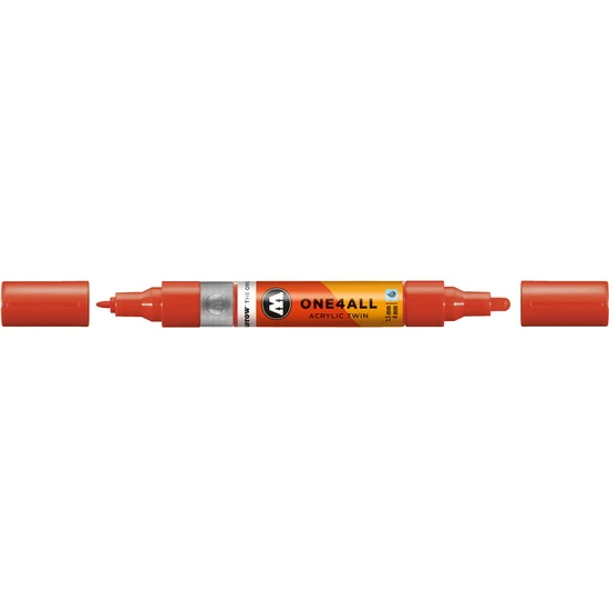 Acrylic marker One4All Twin - 1.5 to 4mm vermilion