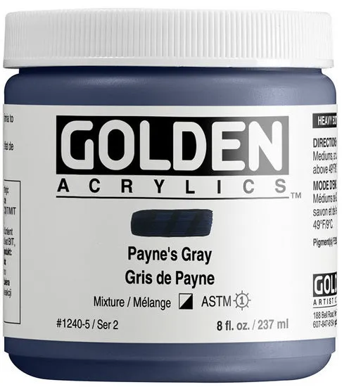 Acrylic high flow - 8 oz paynes gray s2