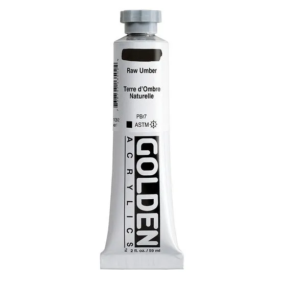 Acrylic heavy body - 2 oz raw umber s1