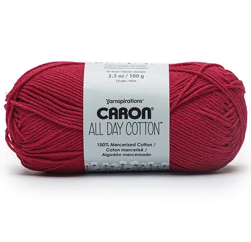 All day cotton yarn #4 - 100g - red lip