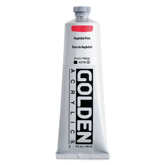 Acrylic heavy body - 5 oz naphthol pink s2