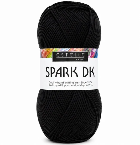 Yarn Spark DK #3 Black - 100g