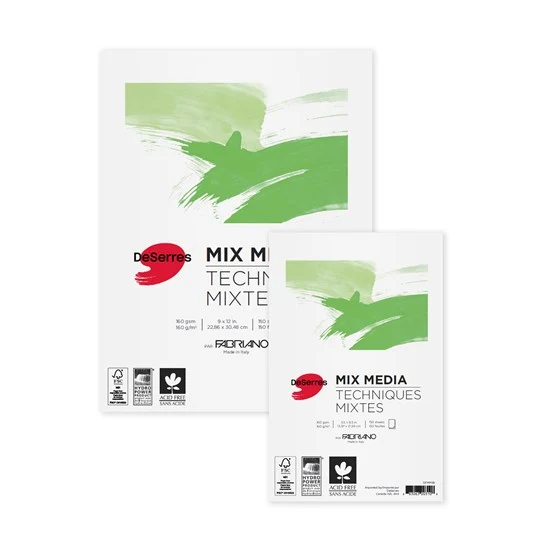 Mixed media pad - 160gsm - 9x12in (60s)