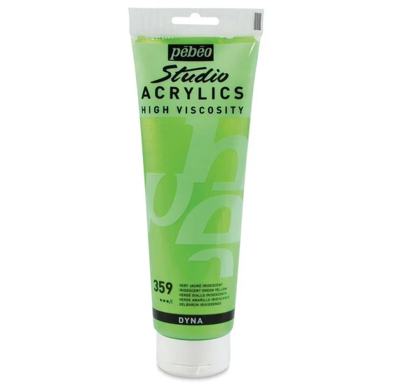 Acrylic hv - studio - 250ml - iridescent yellow green