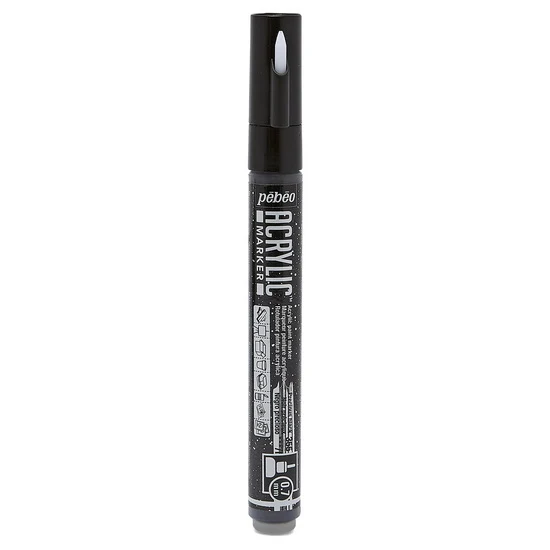 Acrylic marker - decomarker - 0.7 mm - precious black