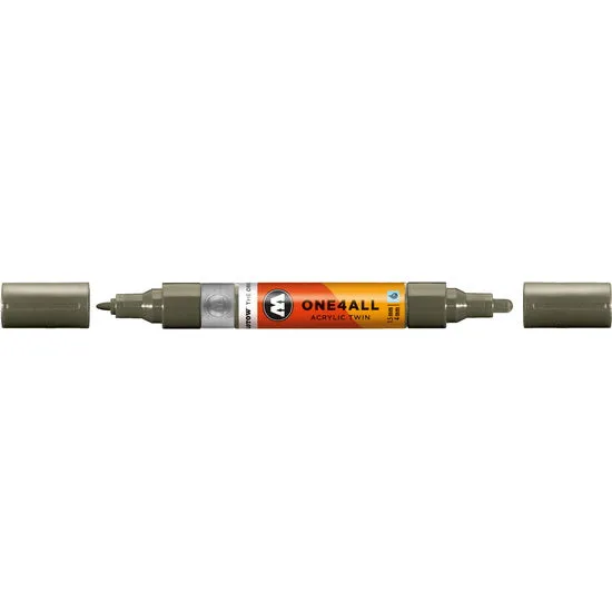 Acrylic marker One4All Twin - 1.5 to 4mm stone grey dark
