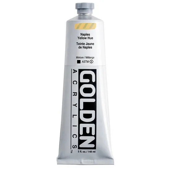 Acrylic heavy body - 5 oz naples yellow hue s2