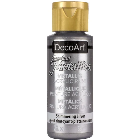 Americana Acrylic Dazzling Metallics Shimmering Silver - 60ml