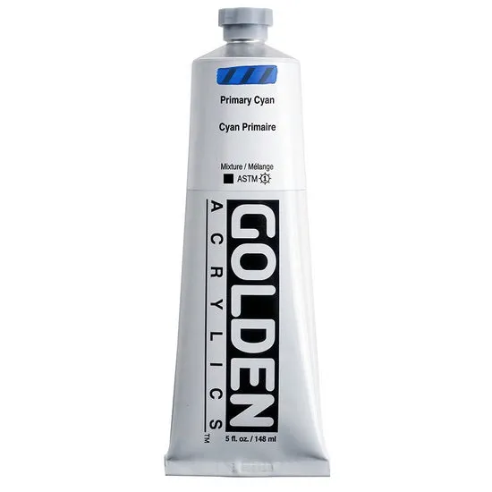 Acrylic heavy body - 5 oz primary cyan s2