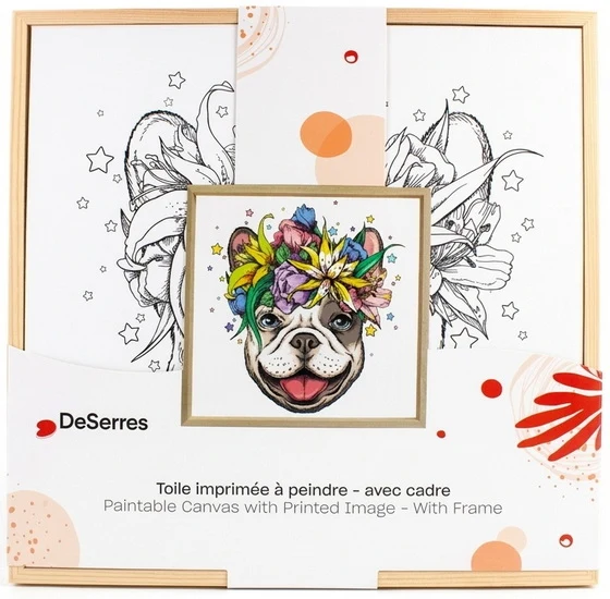 Predrawn Canvas 30x30cm - Dog