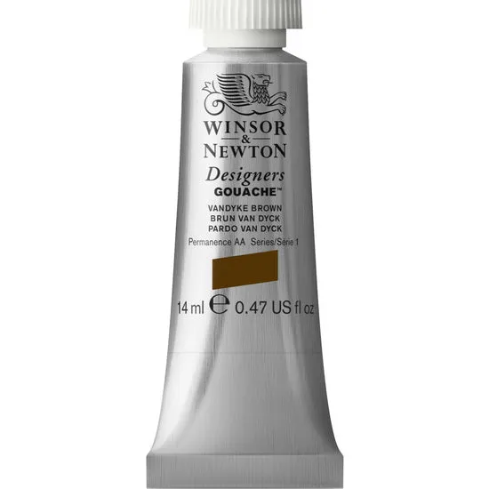 Designers gouache - 14ml - vandyke brown - s1