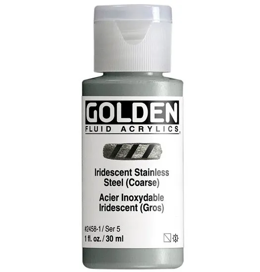 Acrylic fluid - 1 oz iridescent stainless steel s5