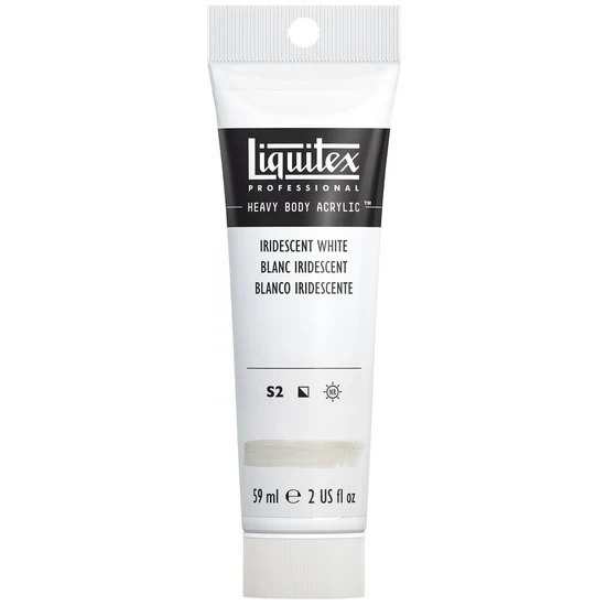 Acrylic hb - 2oz - iridescent white - s2a