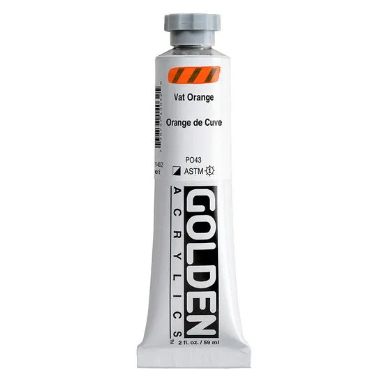 Acrylic heavy body - 2 oz vat orange s8